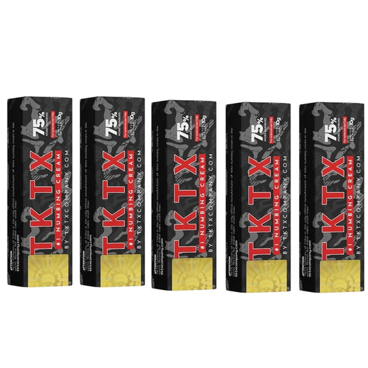Black Version numb cream  75% for tattoo pack of 5