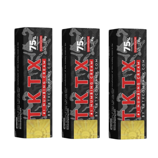 Black version numb cream  75% for tattoo pack of 3